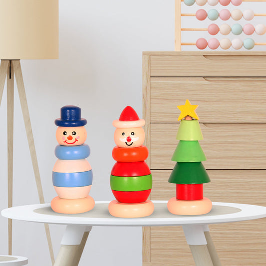 Buy Wooden Christmas Stacker Set - SkilloToys.com