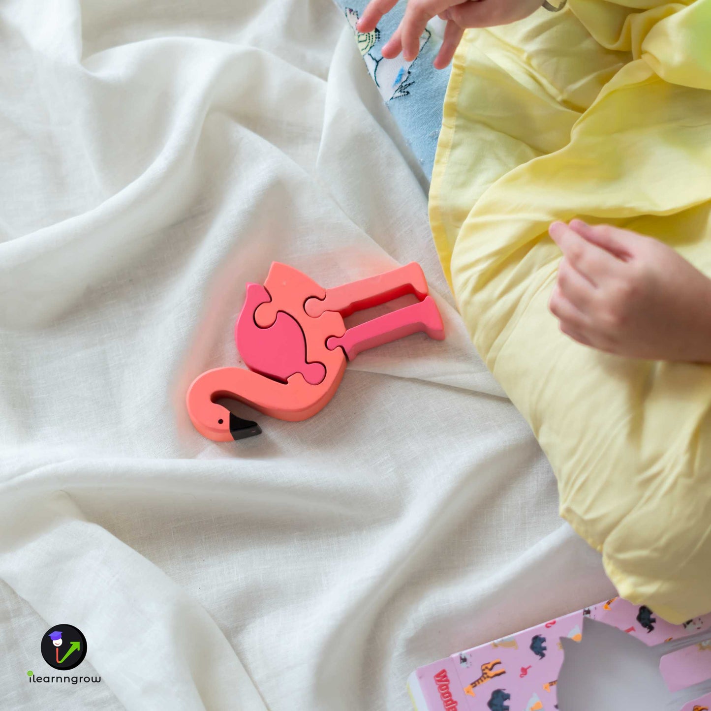 Buy Flamingo Bird Wooden Puzzle Toy - SkilloToys.com