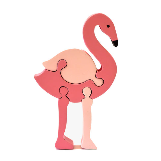 Buy Flamingo Bird Wooden Puzzle Toy - SkilloToys.com