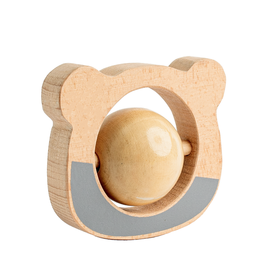 Buy Baby Bear Wooden Roller Rattle Online - SkilloToys.com