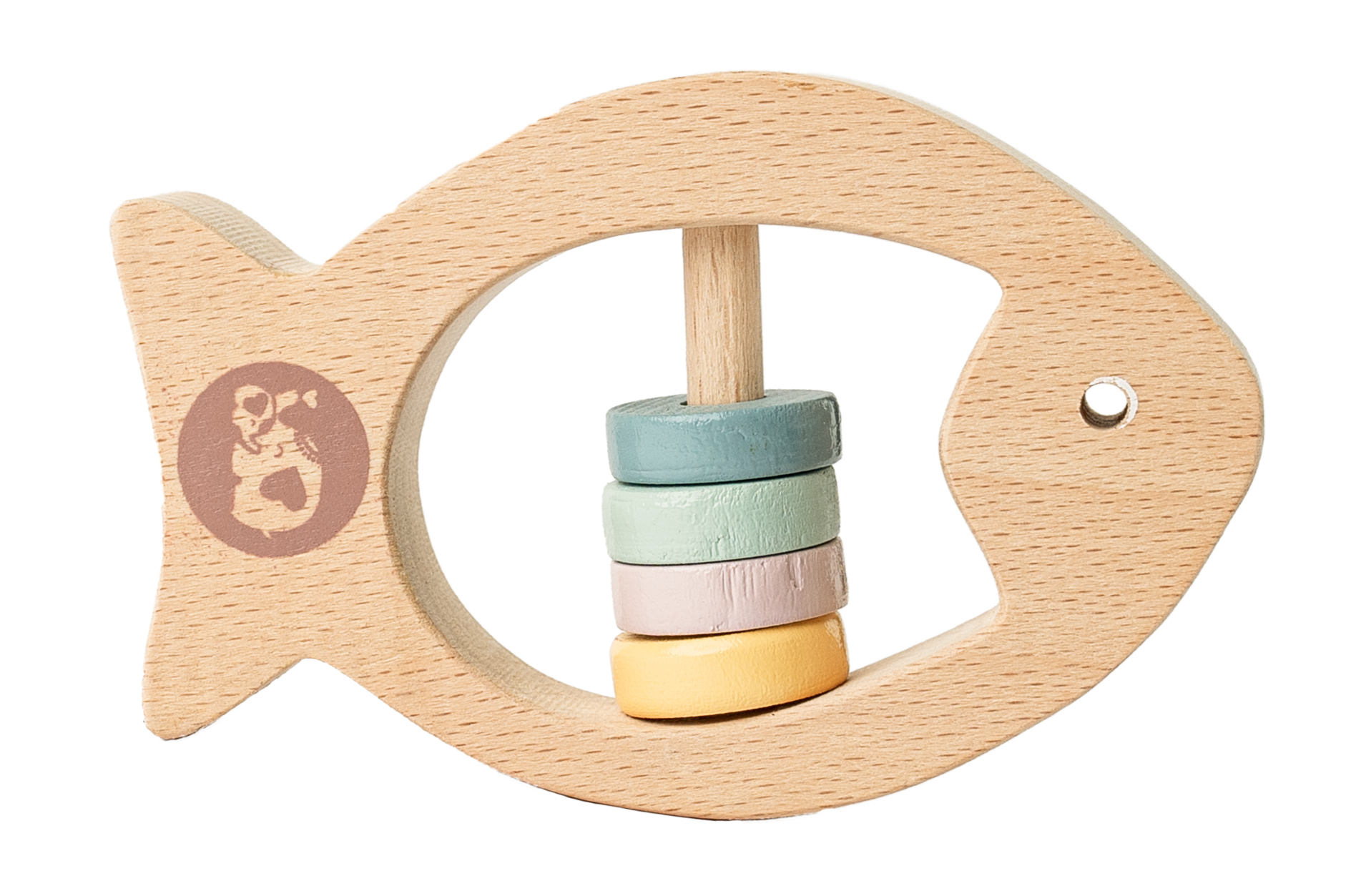 Buy Mr. Fish Wooden Teether with Rattle Online - SkilloToys.com