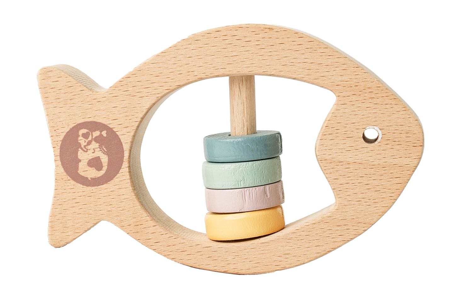 Buy Mr. Fish Wooden Teether with Rattle Online - SkilloToys.com