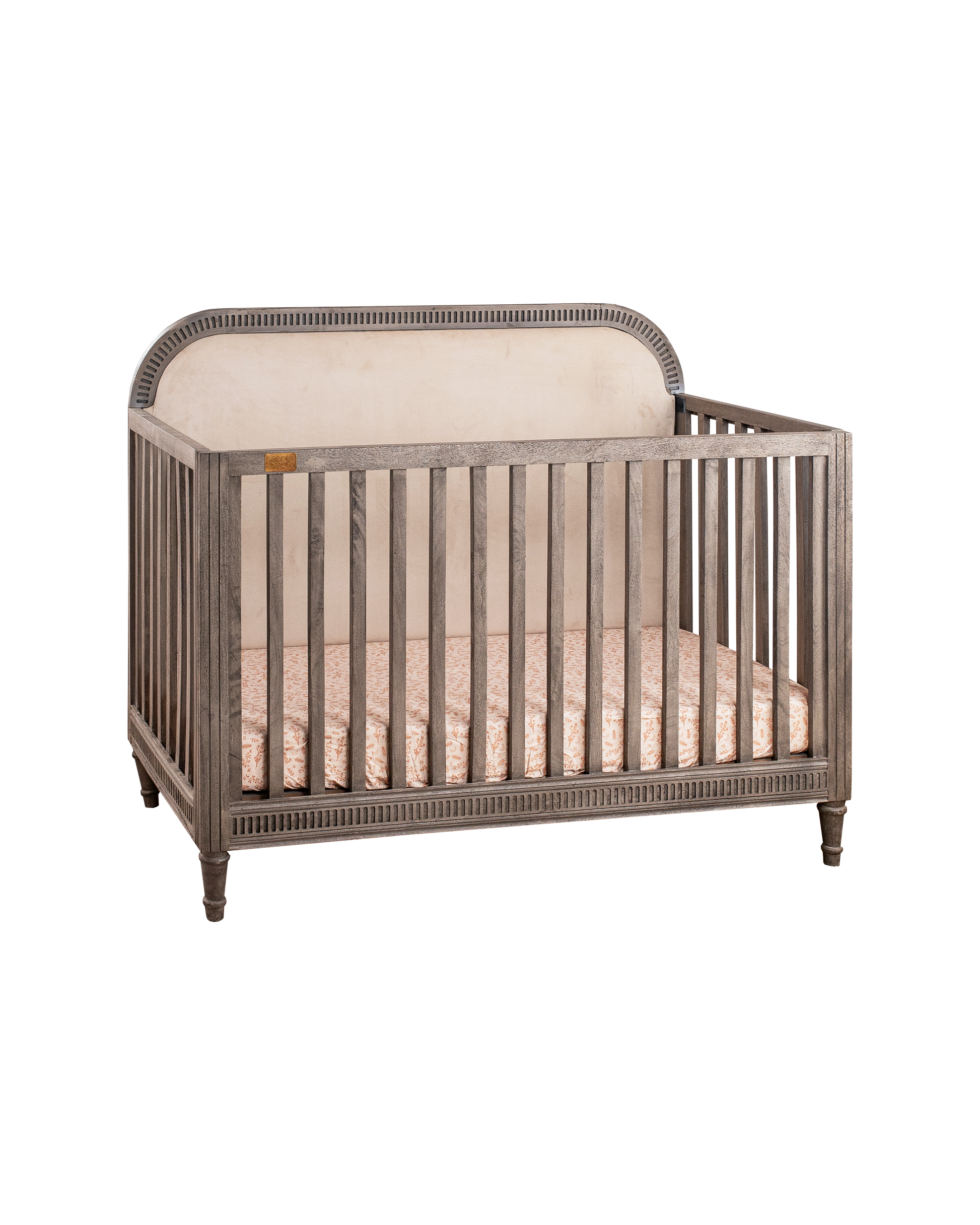 Buy Wooden Baby Cot With Headboard - Ash Grey Online - SkilloToys.com