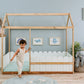 Buy Toddler Wooden House Bed - White Duco Online - SkilloToys.com