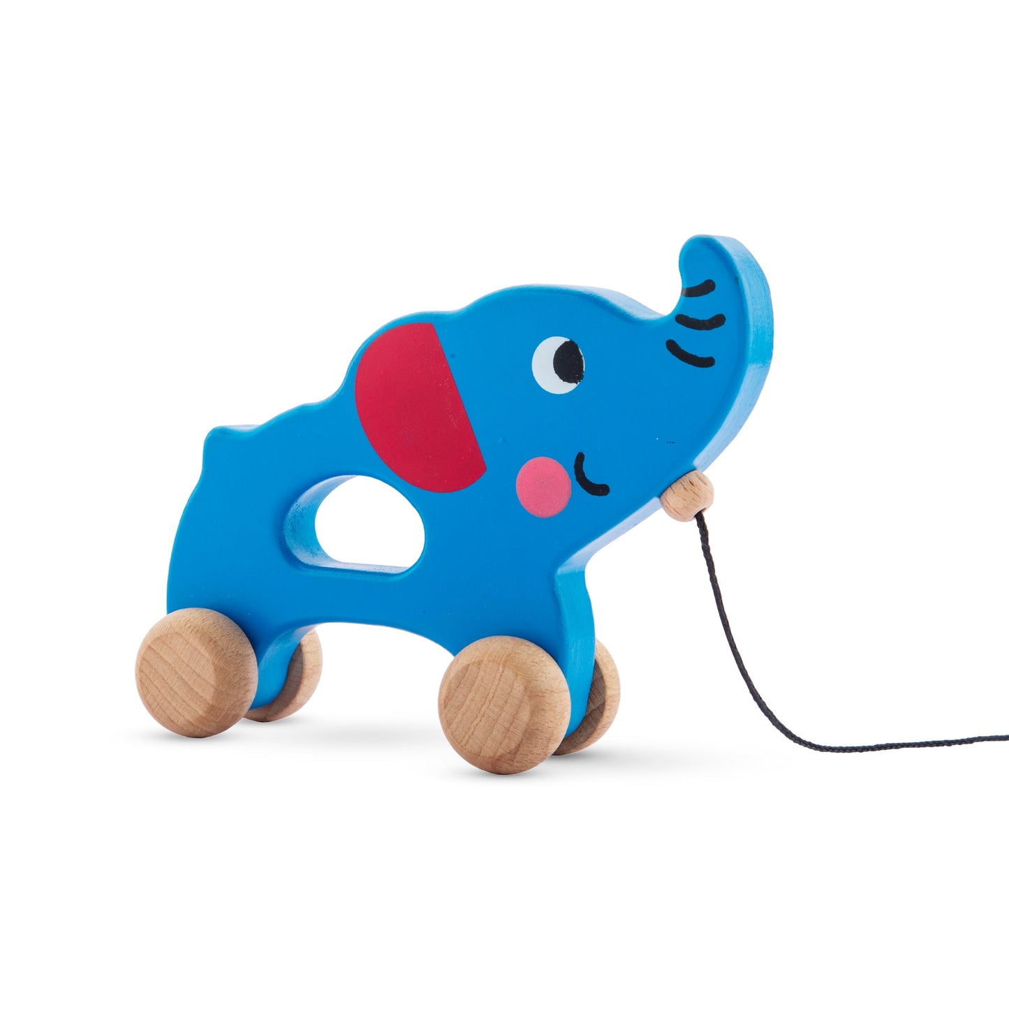 Buy Wooden Elephant Pull Along Toy for Kids - SkilloToys