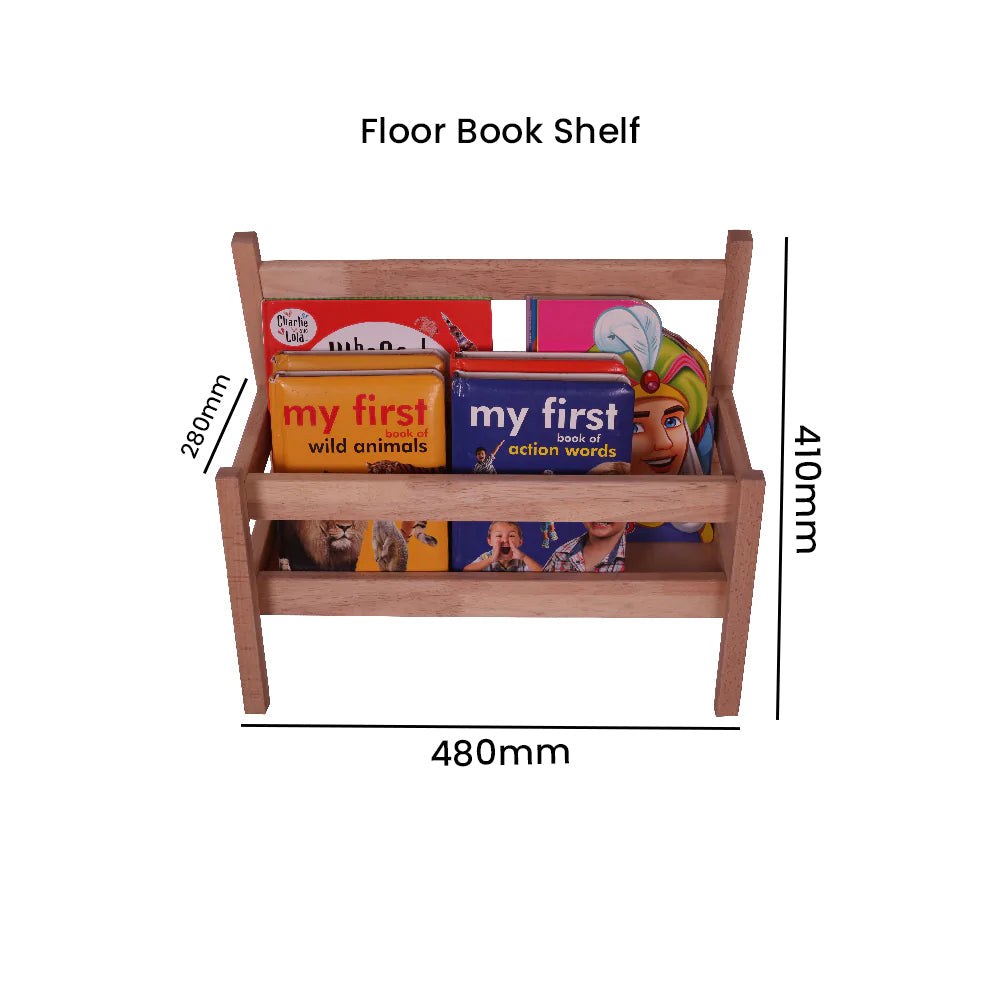 Wooden Floor Book Shelf