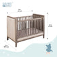 Buy Wooden Baby Cot With Velvet Upholstery - Ash Grey Online - SkilloToys.com