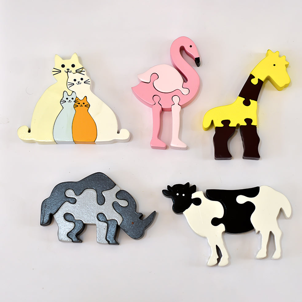 Buy Rhino Animal Wooden Puzzle Toy - SkilloToys.com