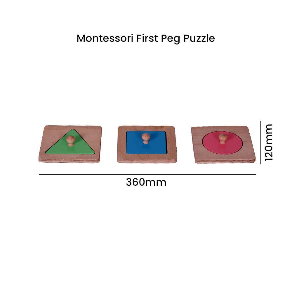 Montessori First Peg Puzzle for Kids
