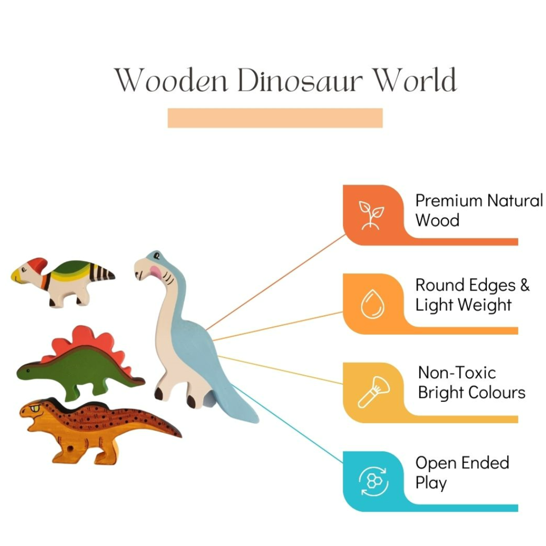 Buy Dinosaur World Wooden Pretend Play Toy - SkilloToys.com