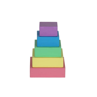 Casa Bambini Wooden Nesting Stacking Boxes 5-piece set in beech wood with non-toxic paints
