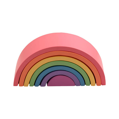 Wooden Rainbow Stacker for Kids