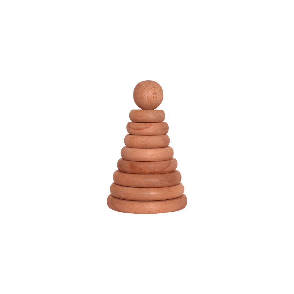 Wooden Ring Stacker for Kids