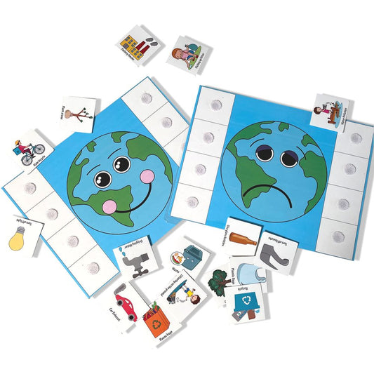 Buy Happy Earth Sad Earth Sorting Activity For Kids SkilloToys.com