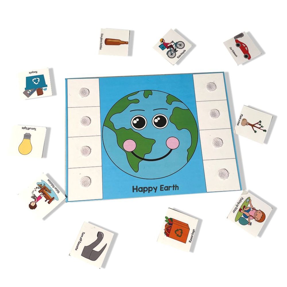 Buy Happy Earth Sad Earth Sorting Activity For Kids SkilloToys.com