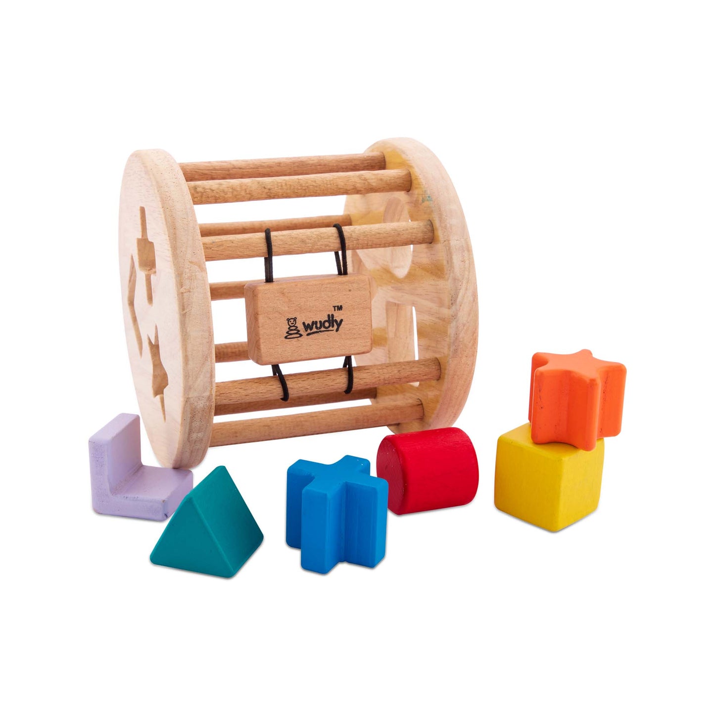 Buy Wooden Shape Sorting Wheel Toy - SkilloToys