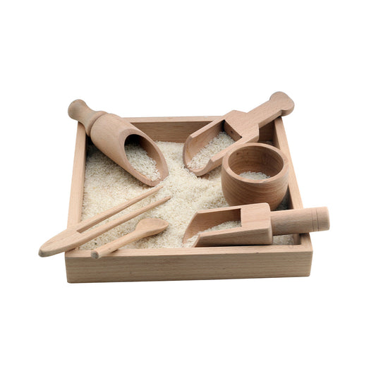 Wooden Sensory Bin Tools Set