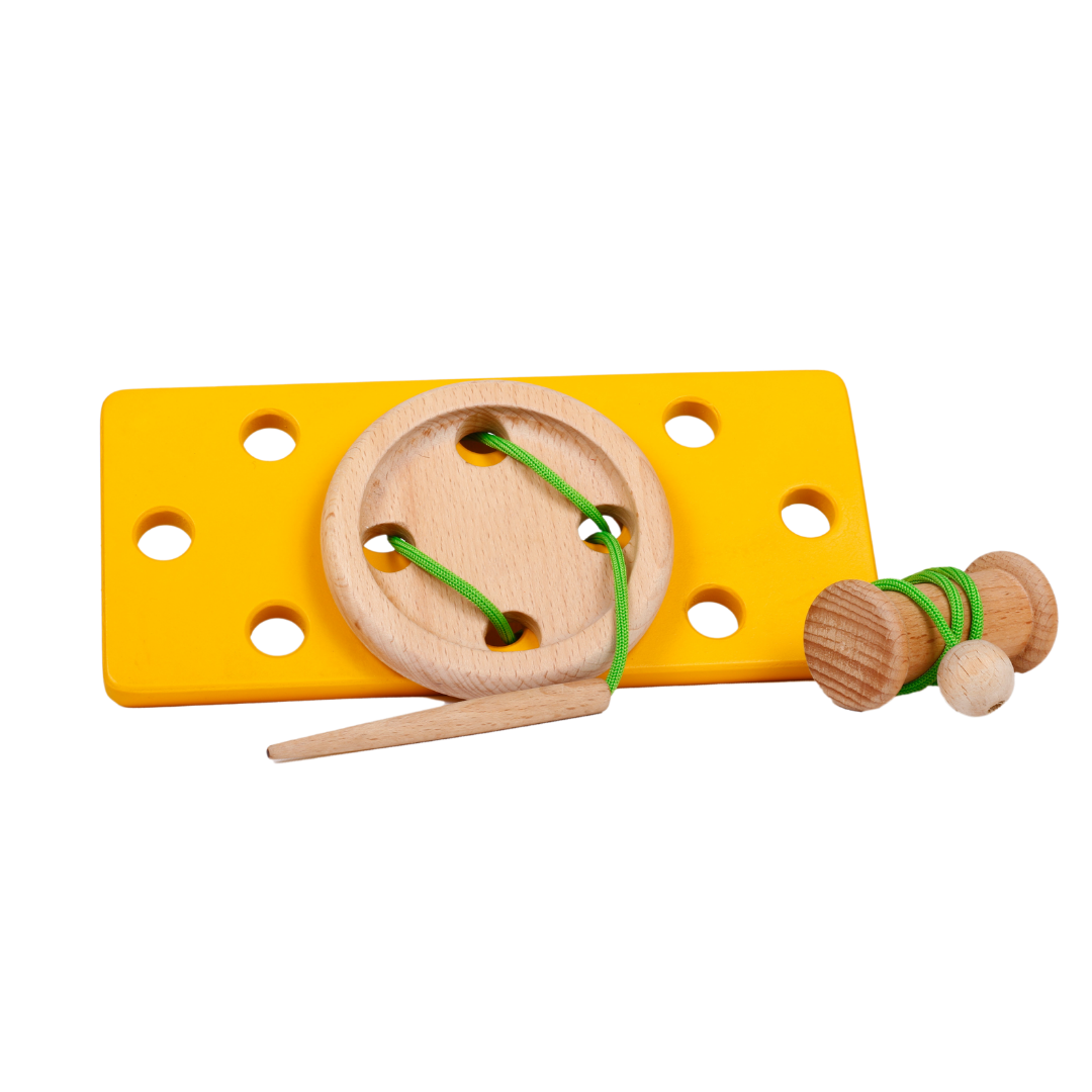 Buy Wooden Stitch A Button Sewing Toy - SkilloToys.com