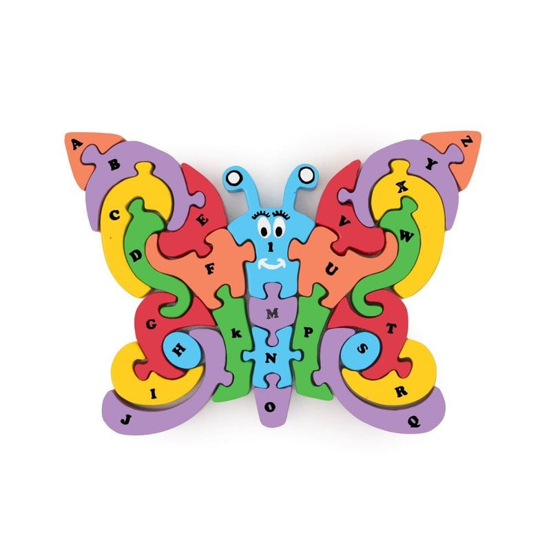 Buy Wooden Butterfly Alphabet Puzzle - SkilloToys.com