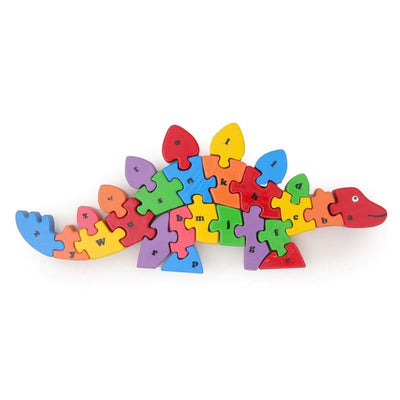 Opa Toys wooden dinosaur A to Z alphabet puzzle - 26 pieces