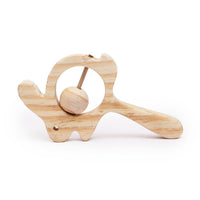 Wooden Rabbit Rattle for Babies