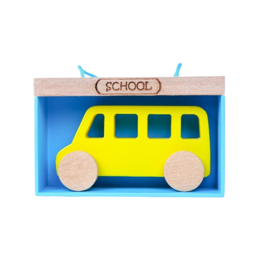Buy Wooden Bus with Garage Pretend Play - SkilloToys.com