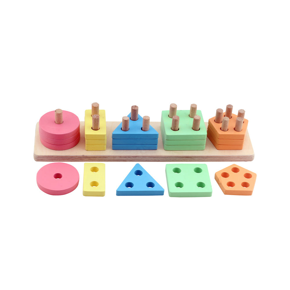 Buy Wooden Shape Stacker - SkilloToys.com