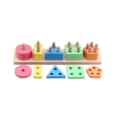 Wooden Shape Stacker
