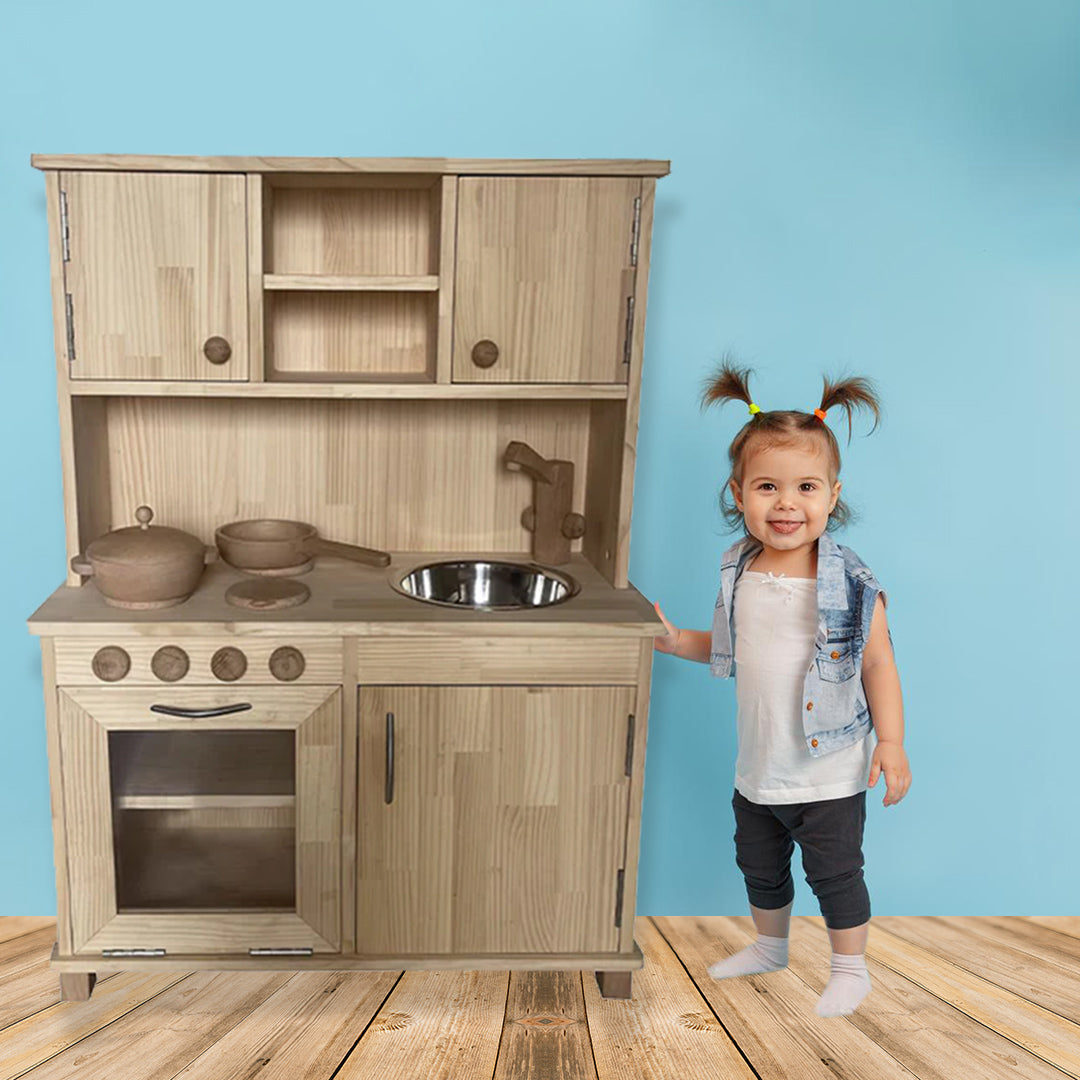 Buy Wooden Play Kitchen - SkilloToys.com