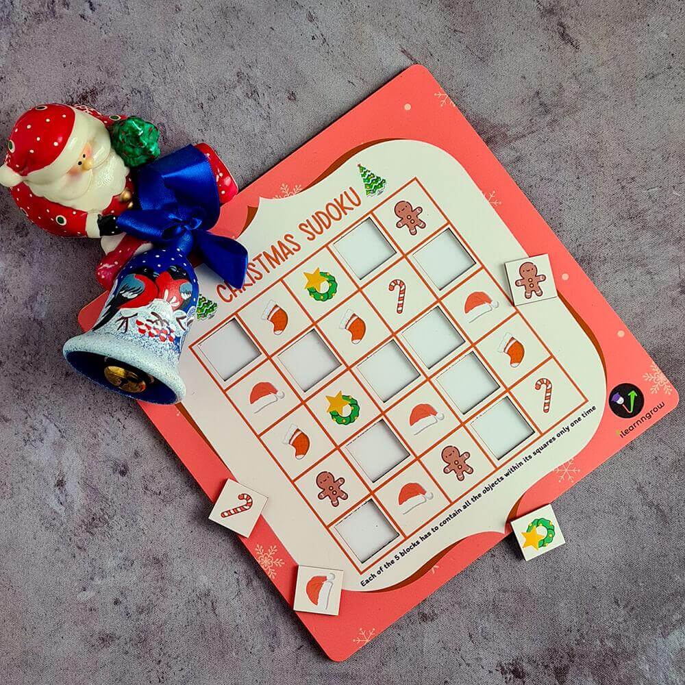 Buy Christmas Festival Sudoku Activity Board Game - SkilloToys.com